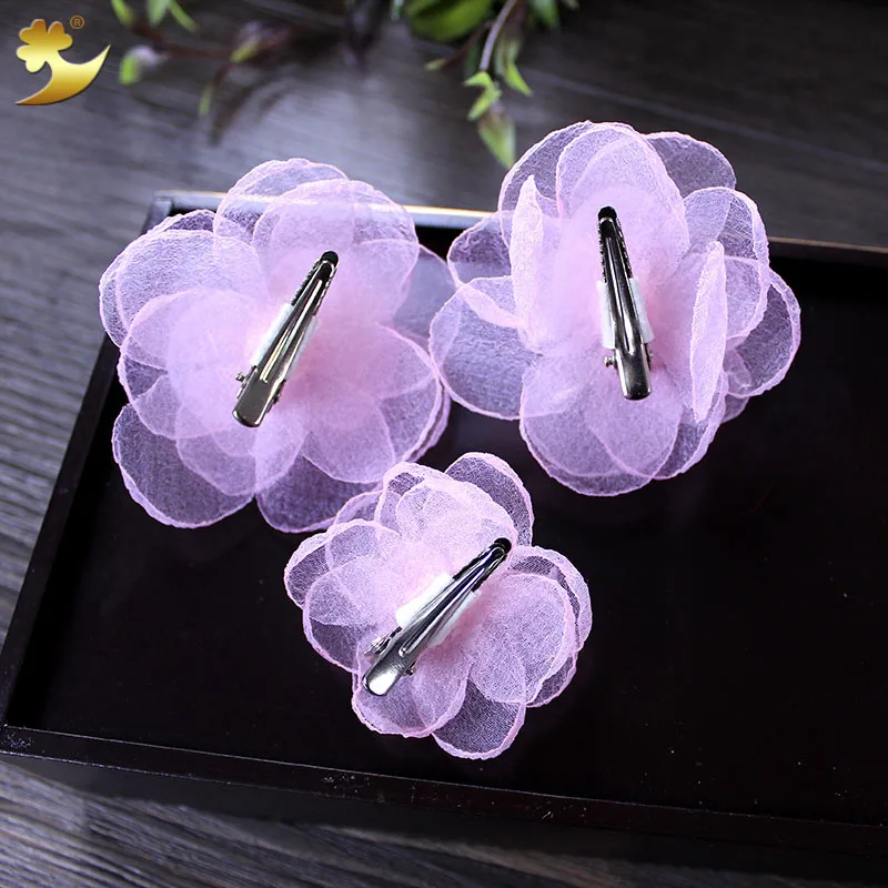 Маленькие заколки для волос с цветками для женщин, свадебные аксессуары, украшения, баретки-заколки для волос в виде простых цветочных украшений, выполненных вручную.