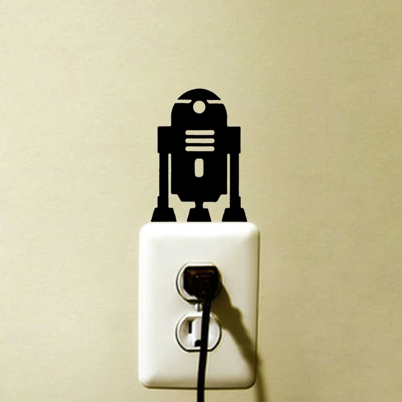 KUCADA робот креативный переключатель панель наклейка для украшения стен ПВХ