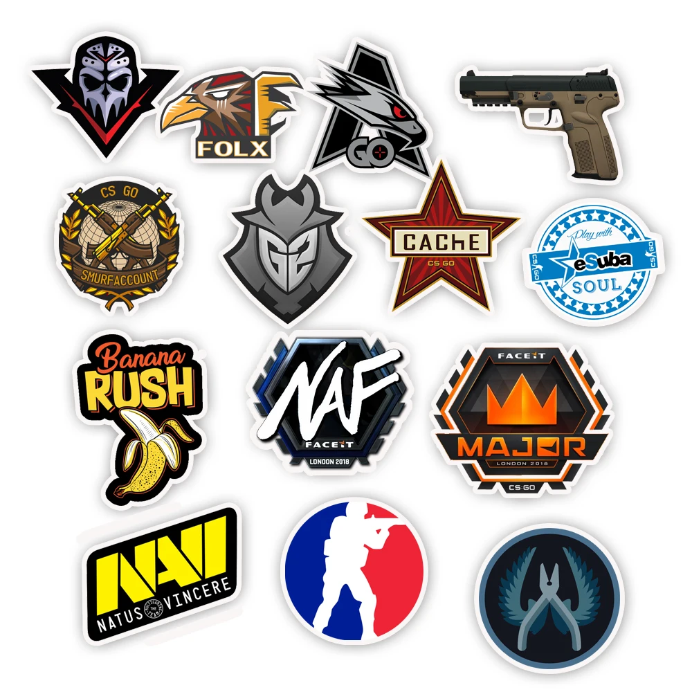 50 шт./партия, наклейка CS GO, s, мотоцикл, аниме, игра, наклейка для мальчиков, ноутбук, забавный граффити, наклейка s Mix, наклейки, водонепроницаемые, Pegatinas