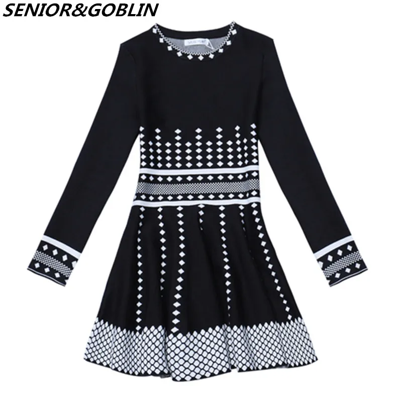 

Женское трикотажное платье в полоску, повседневное облегающее платье-свитер с длинным рукавом и высокой талией, весна-осень