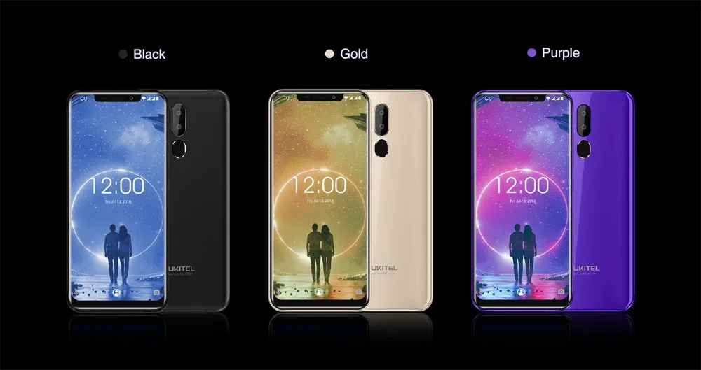 OUKITEL C12 6,1" 19:9 Android 8,1 смартфон 2 Гб ОЗУ 16 Гб ПЗУ отпечаток пальца ID мобильный телефон MTK6580 четырехъядерный 3300 мАч разблокировка