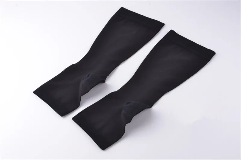 Black-Open toe-L Компрессионные носки утягивающие Гольфы 20-30mmHg эластичные носки для кормления Компрессионные гольфы - Цвет: Black-Open toe-L