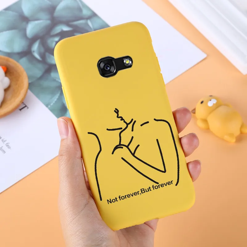 Для samsung A5 SM-A520F Чехол Мягкий силиконовый чехол для телефона для samsung Galaxy A3 A5 A7 чехол Fundas матовый желтый узор - Цвет: 33