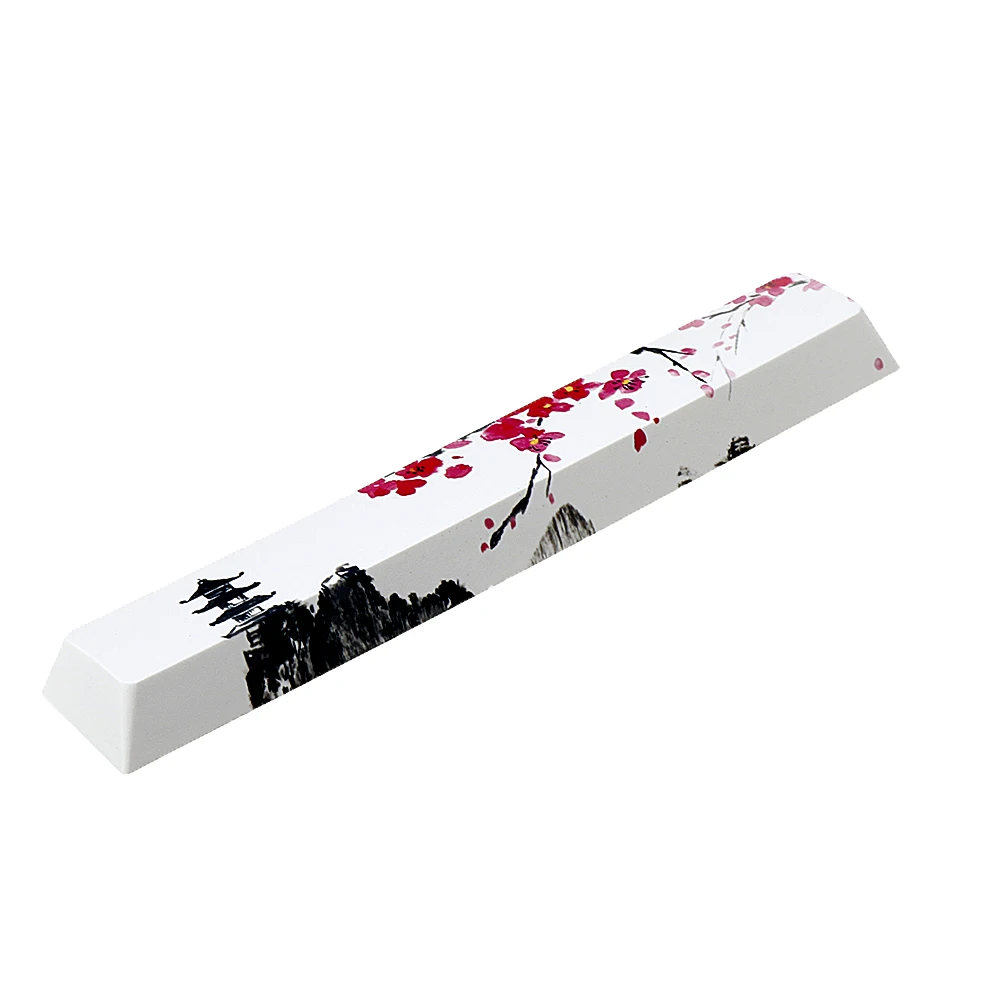 Пятисторонняя Dyesub PBT пагода Цветущая Слива пробел 6.25u Новинка Keycap