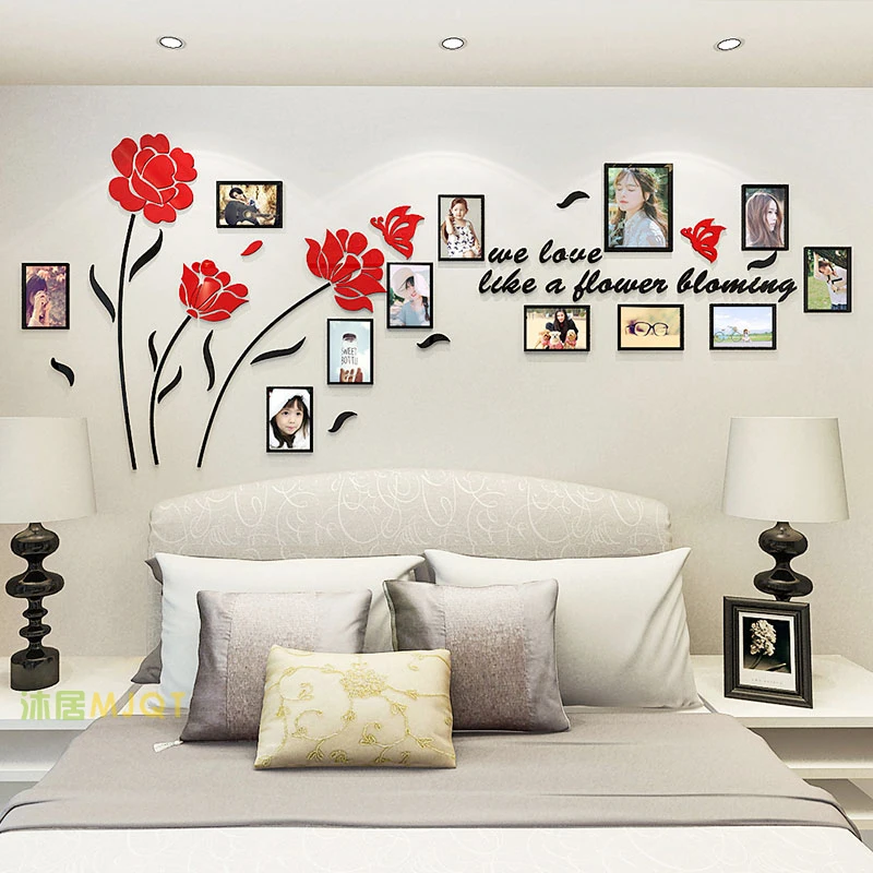 Креативные настенные акриловые 3D наклейки на стену для гостиной Хрустальная