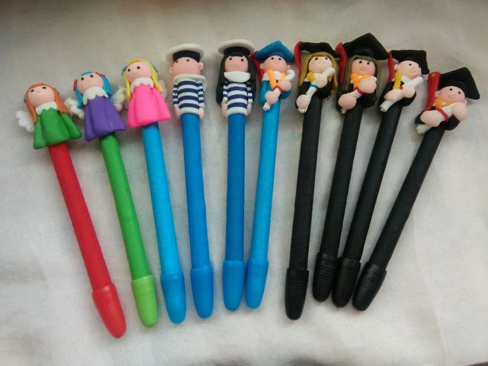 20 шт./партия шариковая ручка из полимерной глины|pen promotional|ballpoint pengift pen |