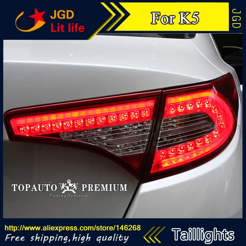 Автомобильный Стайлинг задние фонари для KIA K5 2010-2014 светодиодный задний фонарь