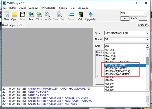 Программатор Xhorse VVDI Prog программатор M35080/D80 адаптер V1.0 работает с инструментом