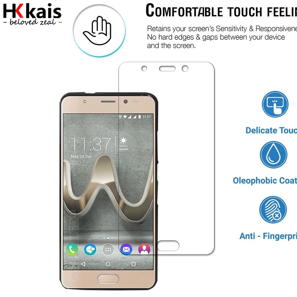 HKKAIS закаленное стекло для Wiko U Feel Prime защита экрана защитное | Мобильные телефоны и