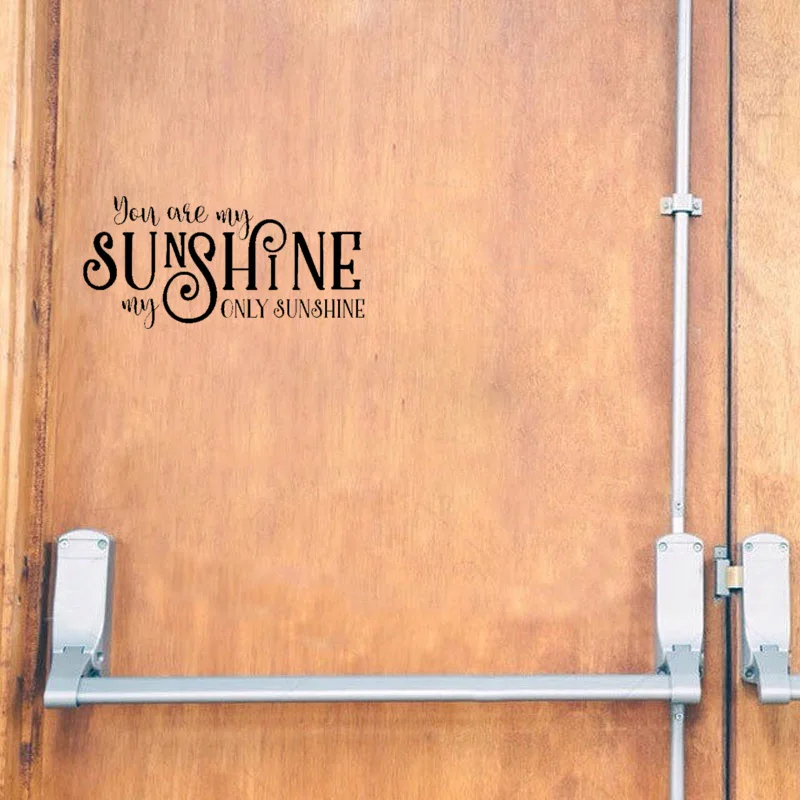 YOJA 25*11 9 см You Are My Only Sunshine домашняя дверная наклейка для модных наклеек на стену A40519