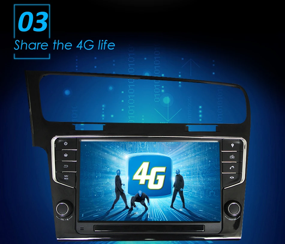 Eunavi Android 9,0 автомобильный Радио стерео Мультимедийный плеер для VW golf 7 golf 7 2013- 2 din головное устройство аудио навигация tda7851 9''
