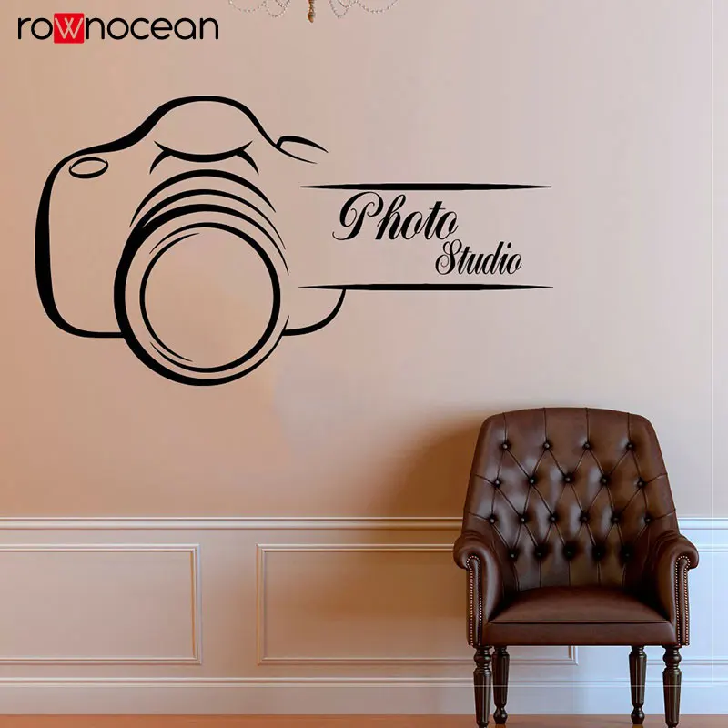 

Creative Desgin Camera Photo Studio Wall Decals Houser Decoration Wall Sticker Vinyl Removable self-adhesive film Poster CA10