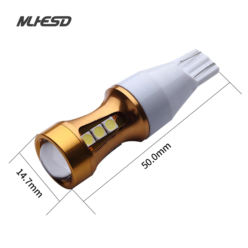 Светодиодные лампы T15 Canbus OBC без ошибок 921 912 W16W автомобильные 15 SMD 3030 Ксеноновые