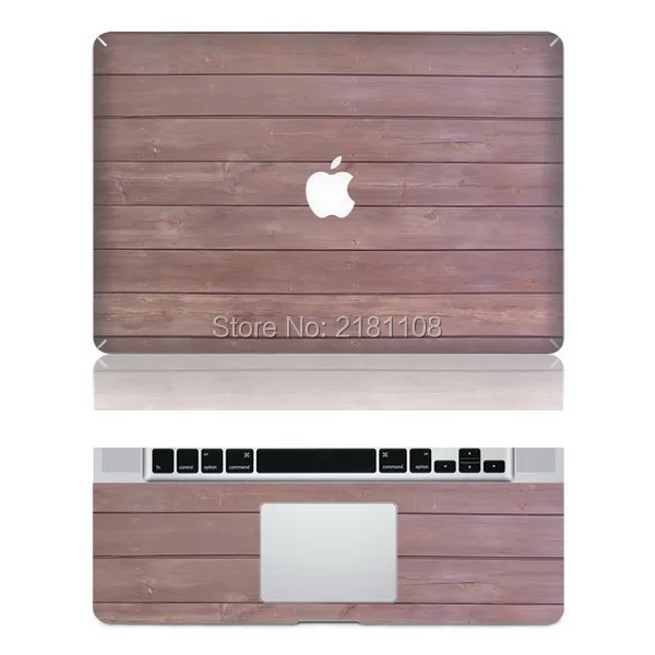 Виниловая наклейка с деревянной текстурой, чехол для ноутбука Apple Macbook Pro Air Mac 1" 13" 15 дюймов/Unibody 13 дюймов для ноутбука