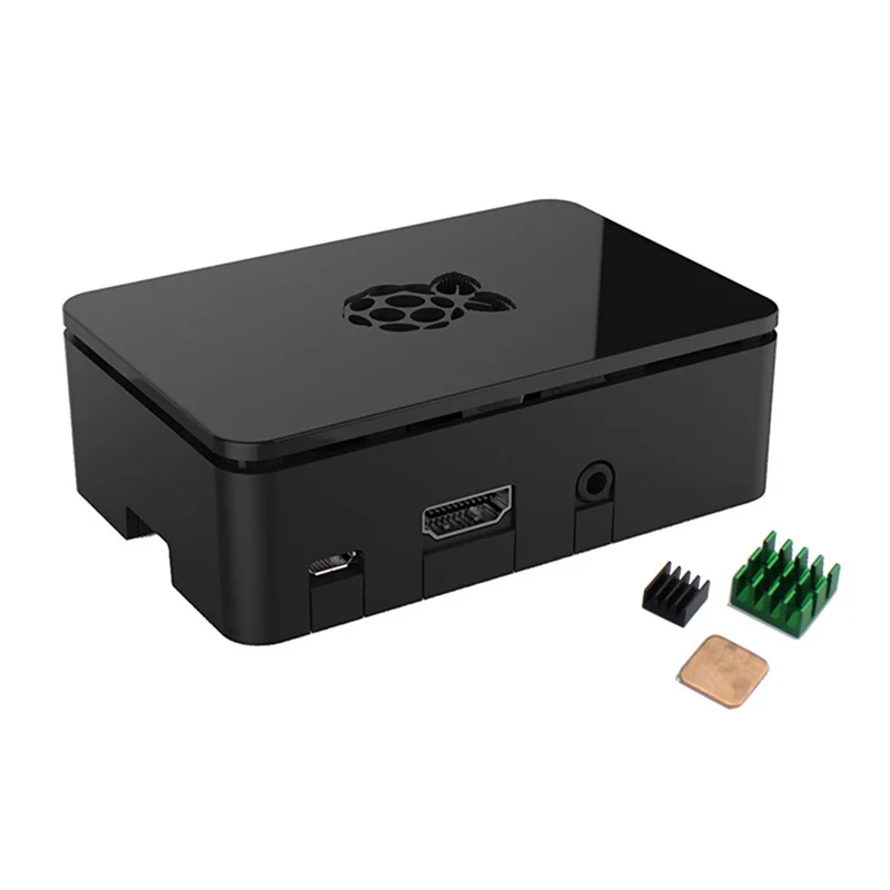 Elecrow Raspberry Pi 3 Чехол Пластик ABS черный с комплект охлаждения В виде ракушки чехол