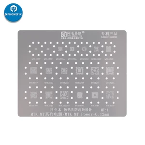 PHONEFIX 19 в 1 MTK MT серии Power IC BGA Rework, набор шаблонов трафаретов для телефона, профессиональная паяльная переделка, ремонт