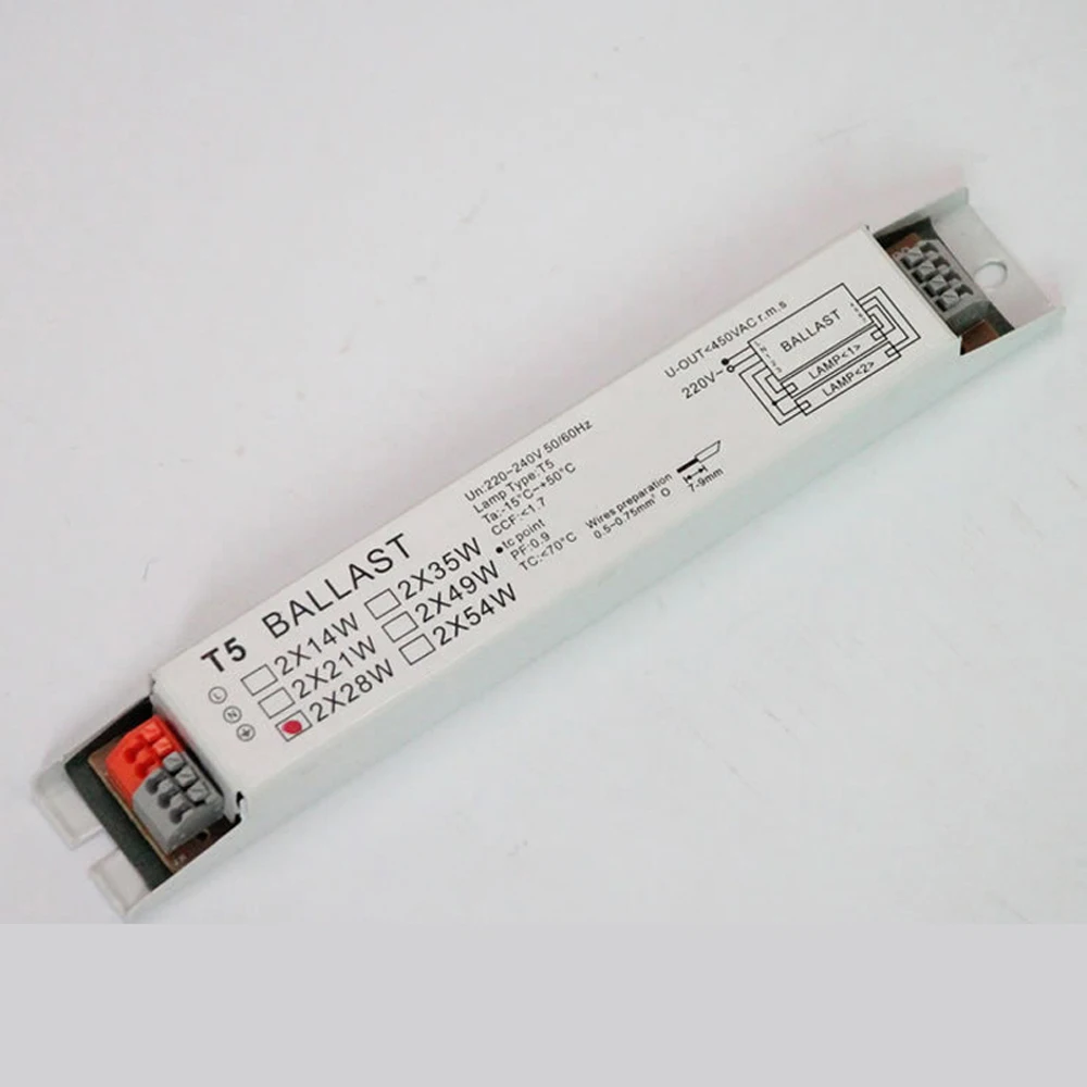 2 шт. T5 2X28W 2X14W 2X54W T8 18W 36W 220V 240V 50/60HZ мощный электронный балласт флуоресцентные лампы