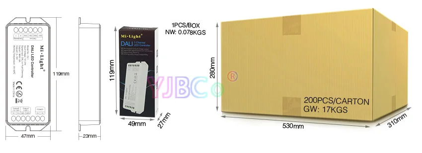MiBOXER DALI светодиодный контроллер DL1 DC12V-24V Max 12A DALI диммирующий сигнал/диммирующий светодиодный светильник