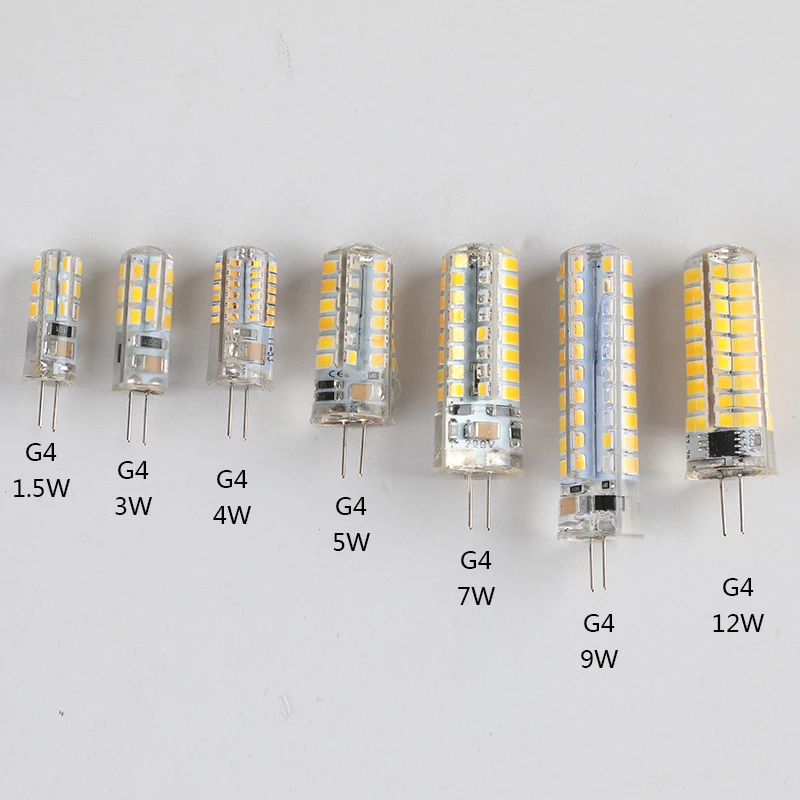 G4 G9 светодиодные лампы SMD 2835 3014 AC220V LED 3 Вт 5 7 9 12 кукурузы для Chanderliers 360 градусов