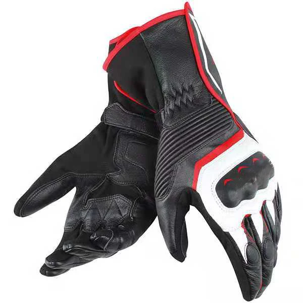 

ASSEN Dain Gloves Street Motorcycle Motocross Motorcycle Racing Genuine Leather Gloves Black Red