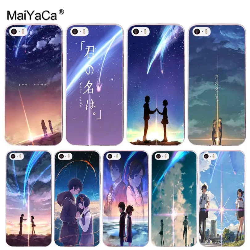 MaiYaCa Kiminonawa ваше имя японское аниме чехол мобильный телефон для iphone 11 pro 8 7 66S PlusX 10 5S