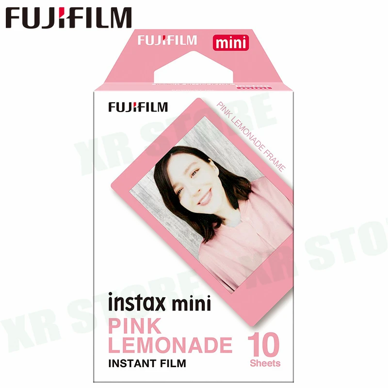 Белая пленка для Fuji Instax Мини 11 8 9 розовый лимонада камеры Instant Фотобумага 20 листов