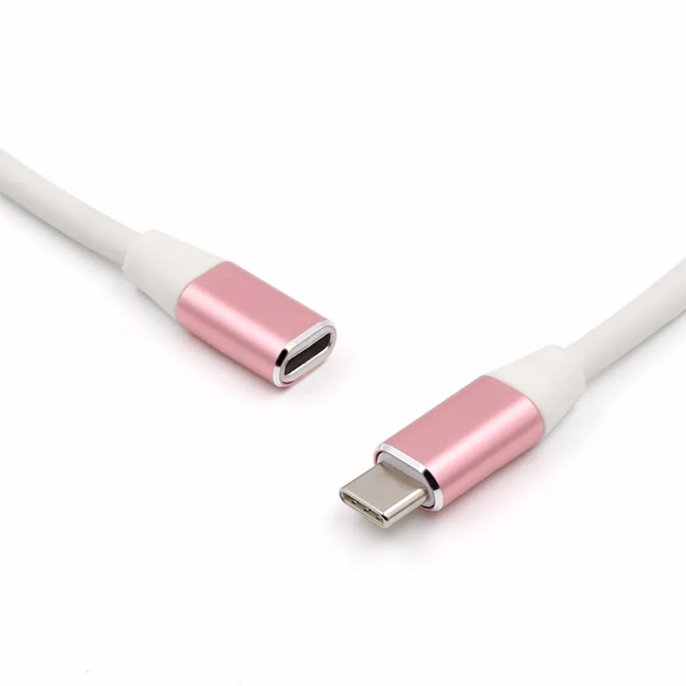 SOONHUA 1 м USB-C мужчин и женщин удлинитель USB 3,1 данных видео кабель usb type C расширение провода УДЛИНИТЕЛЬ шнур разъем