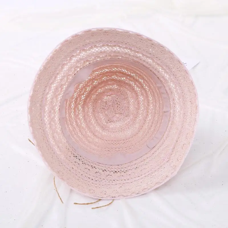 Розничная продажа 2018 летняя детская соломенная шляпа с крупными волнистыми