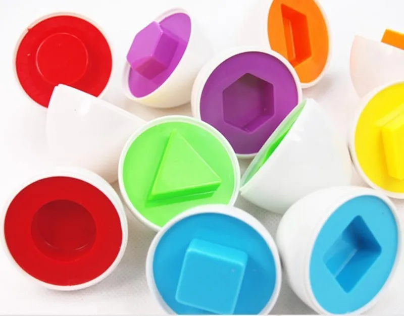 6 шт./компл. Детские яйца обучение по головоломкам Обучающие игрушки 3D смешанные