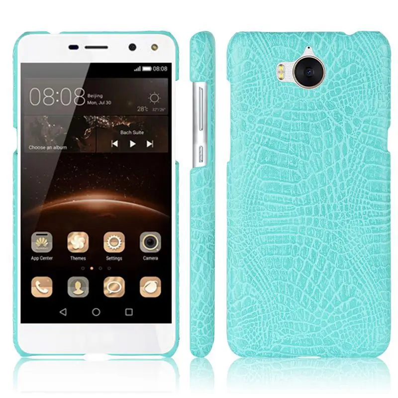 Имидо из крокодиловой кожи искусственной для huawei Y5 2017 MYA L22 L23 L03 U29 защитный чехол