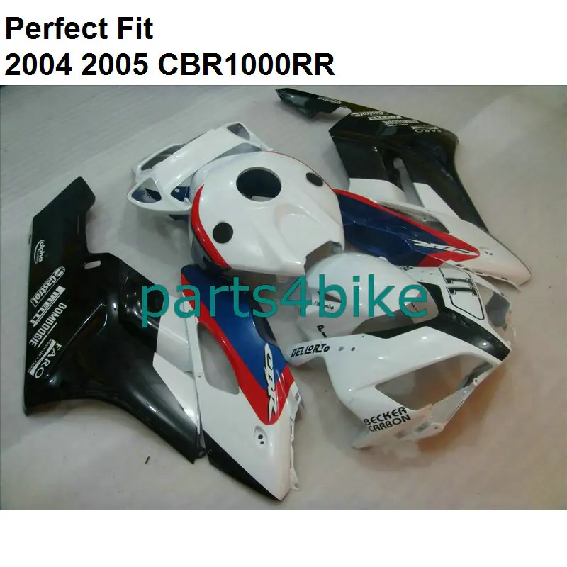 Классический белый черный Лидер продаж Обтекатели для Honda CBR 1000RR 04 05 комплект