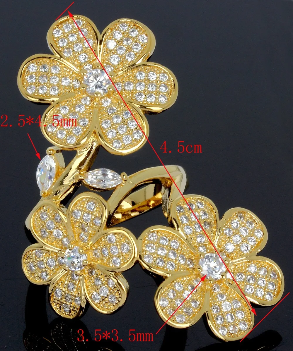 Женское кольцо с фианитом из меди|flower ring|copper ringdesigner ring |