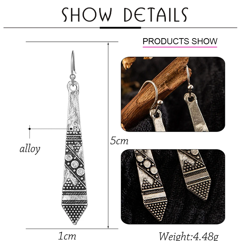 Винтажные этнические индийские антикварные Висячие серьги для женщин Женская мода юбилей ювелирные украшения аксессуары