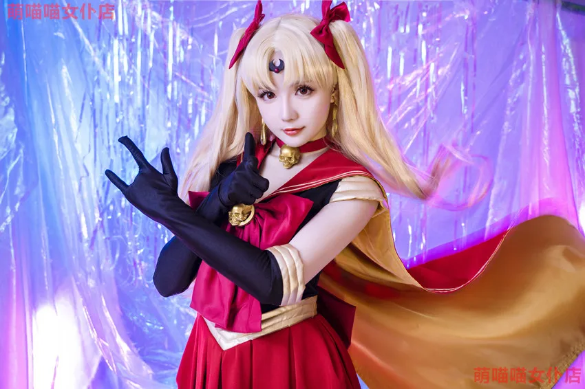 Ereshkigal FGO косплей Сейлор Мун Ereshkigal Косплей Костюм веер арт