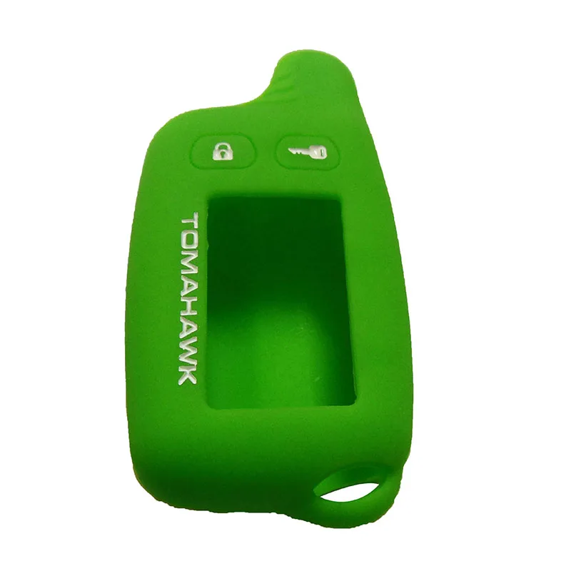 Russian version TW9010 Silicone case for Tomahawk TW9020 TW9030 Lcd two way car remote controller | Автомобили и мотоциклы