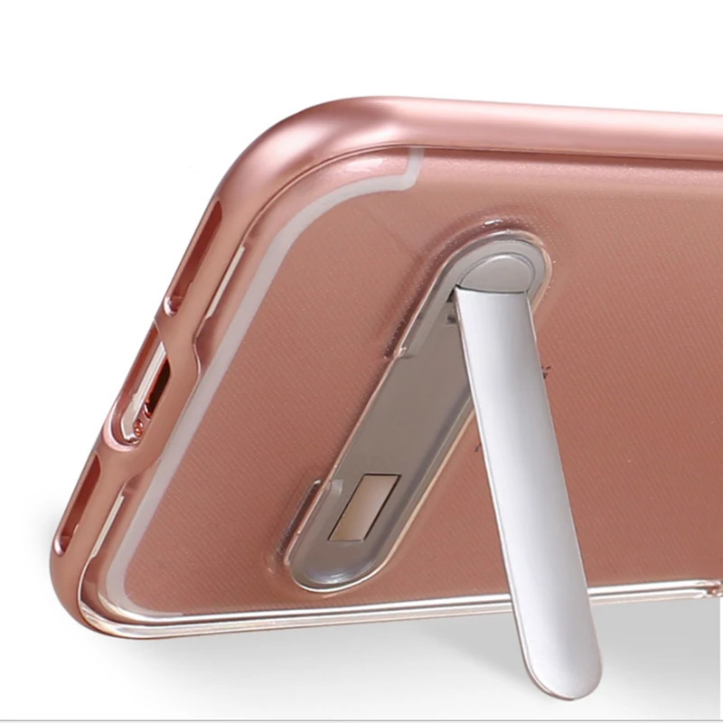 Прозрачный чехол CAPSSICUM с откидной ножкой для iPhone 6 6S Plus ПК ТПУ гибкая силиконовая