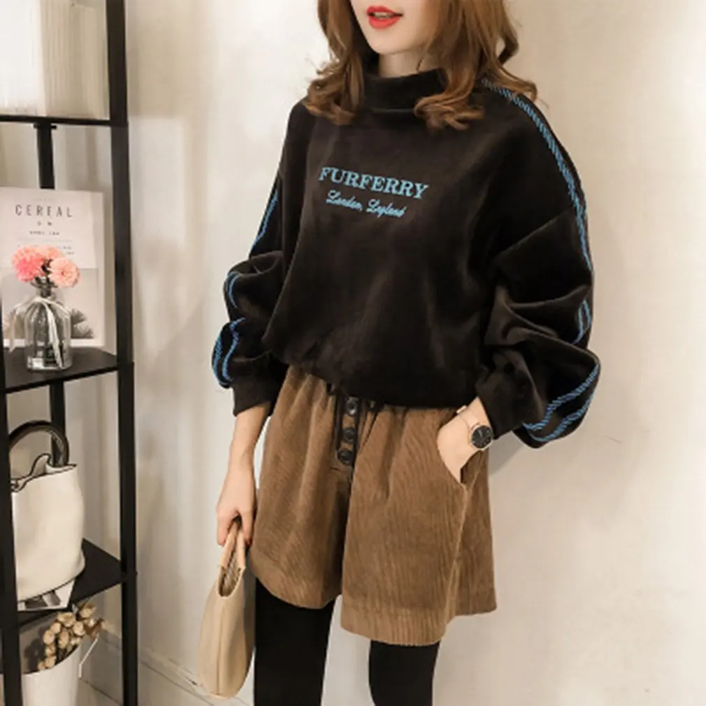 Элегантный Для женщин толстовки Harajuku Хип-хоп Готический офисные пуловер женский