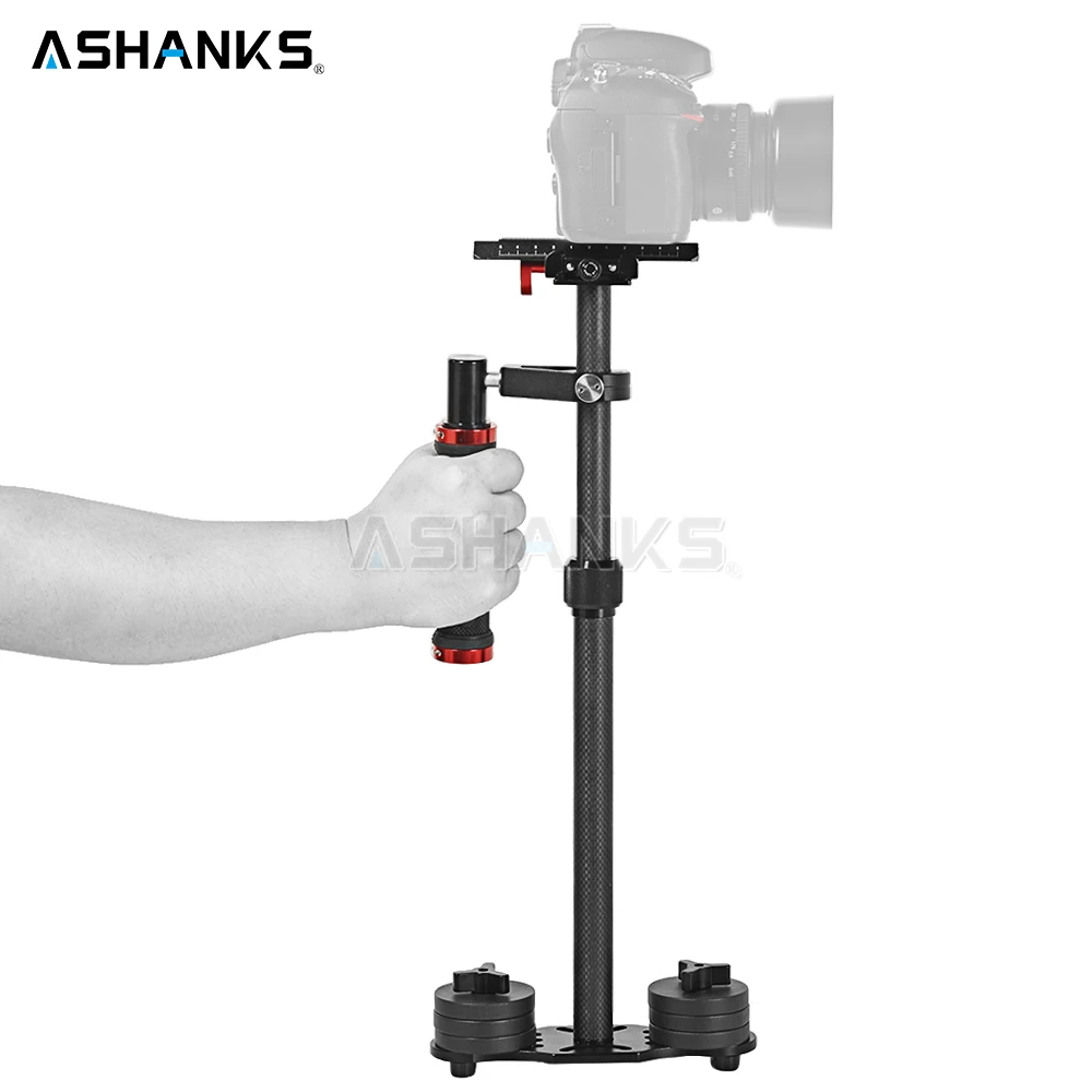 ASHANKS S60+ Steadycam 3 кг загрузка 57 см углеродного волокна Ручной Стабилизатор Steadicam для DSLR Canon Видеокамера Sony фотографии