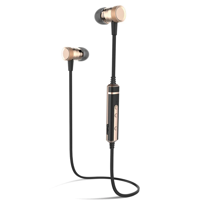 Aibesser CSR8635 wireless bluetooth earphone English voice prompt high fidelity in-ear magnetic subwoofer earphones | Электроника