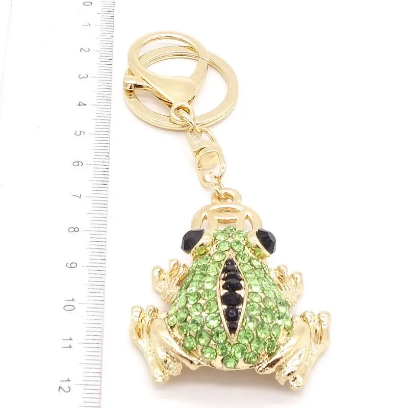 Key chians Purse Bag frog Rhinestone Keyrings Keychain charm Pendant Gift | Украшения и аксессуары