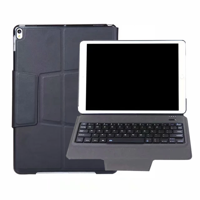 black Ультратонкий чехол-клавиатура для Apple iPad Air 3 10,5 A2152 A2153 A2154 A2123 смарт-чехол из полиуретановой кожи тонкая bluetooth-клавиатура - Color: black