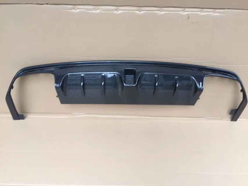 S класса w222 s63 s65 B Стиль углеродного finber диффузор с глушитель советы для Оригинальная S63 S65 задний спойлер и выхлопных труб - Цвет: no tips