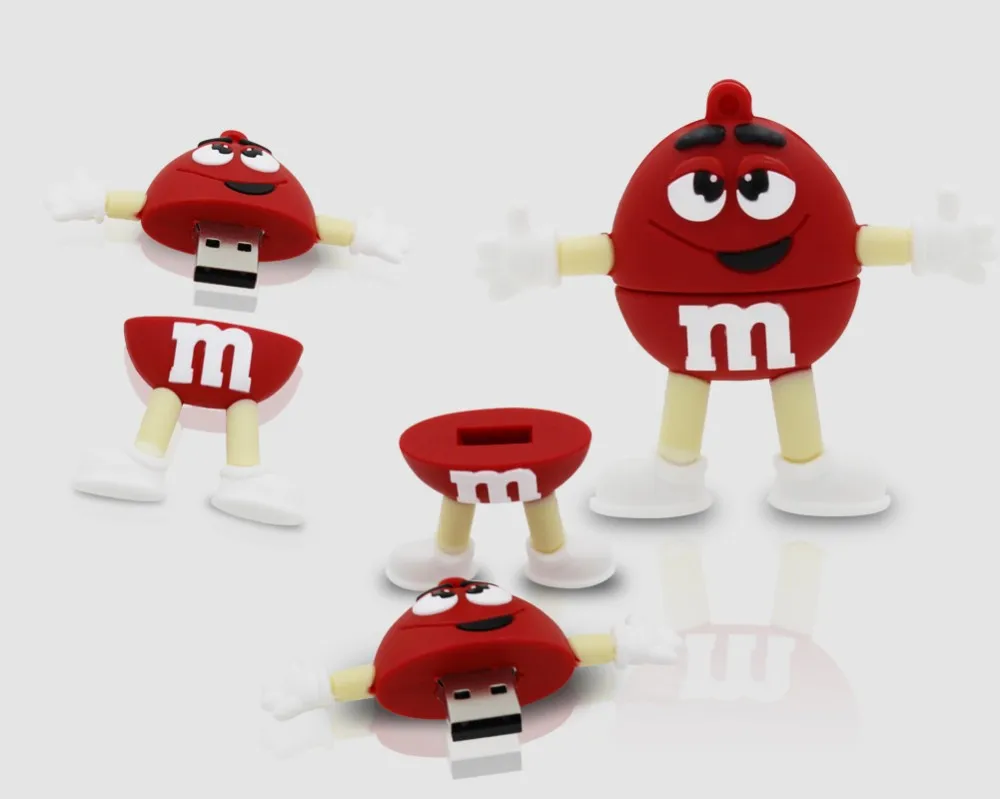 Usb флеш-накопитель, флеш-накопитель, 8 ГБ, 16 ГБ, 32 ГБ, 64 ГБ, 128 ГБ, u диск, милый мм, радуга, бобы, объемная флеш-карта