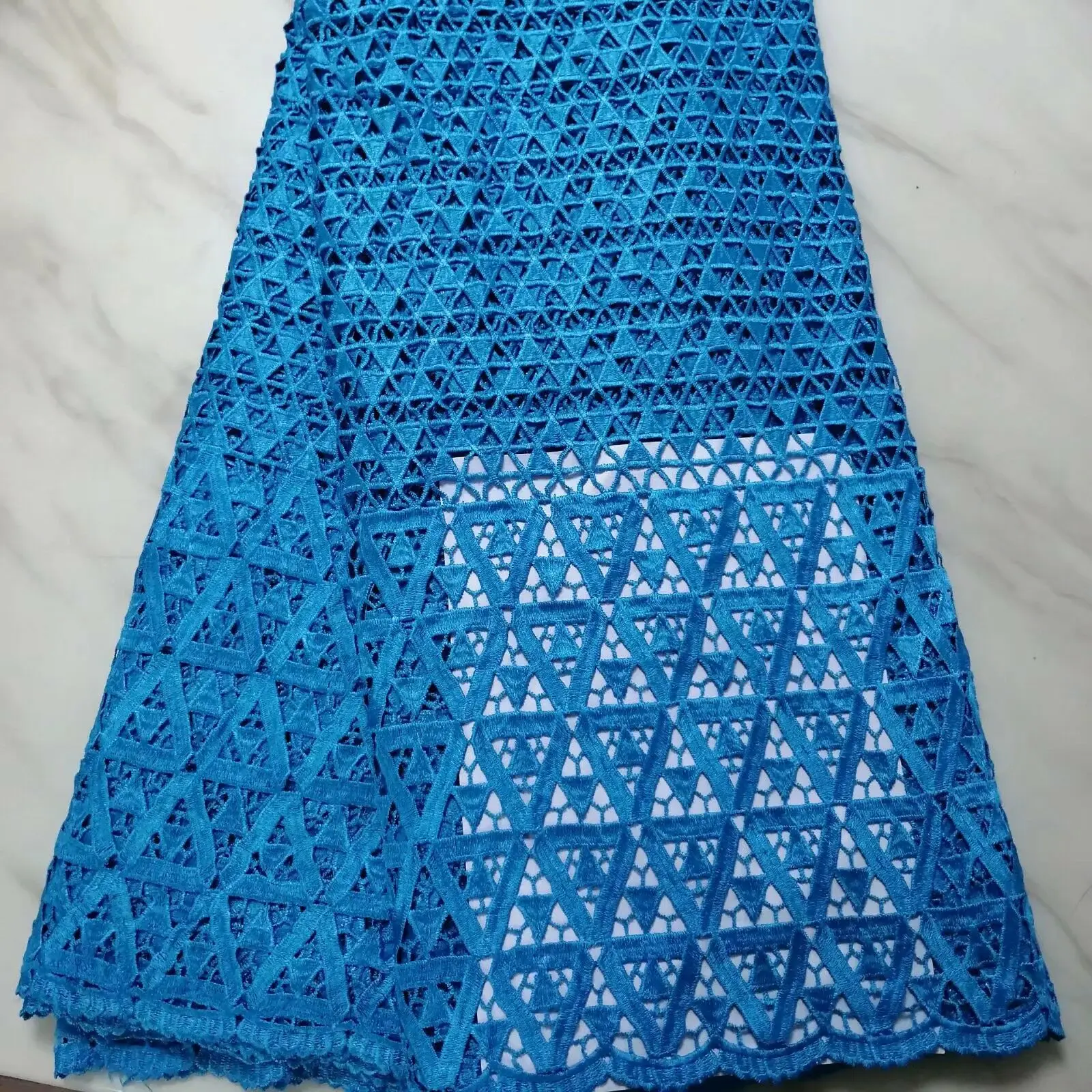 

Latest african laces 2019 african cord lace fabric with stones high quality 5yard nigerian lace fabrics for dress! PLS61