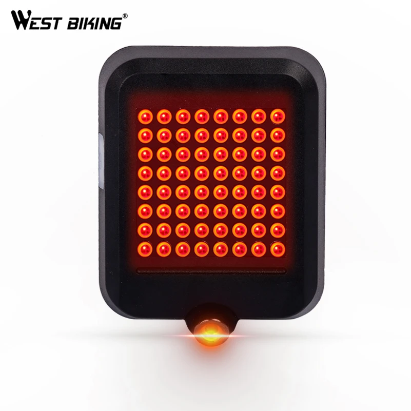 Фонарь задний велосипедный светодиодный с датчиком движения и сигналом|bike led