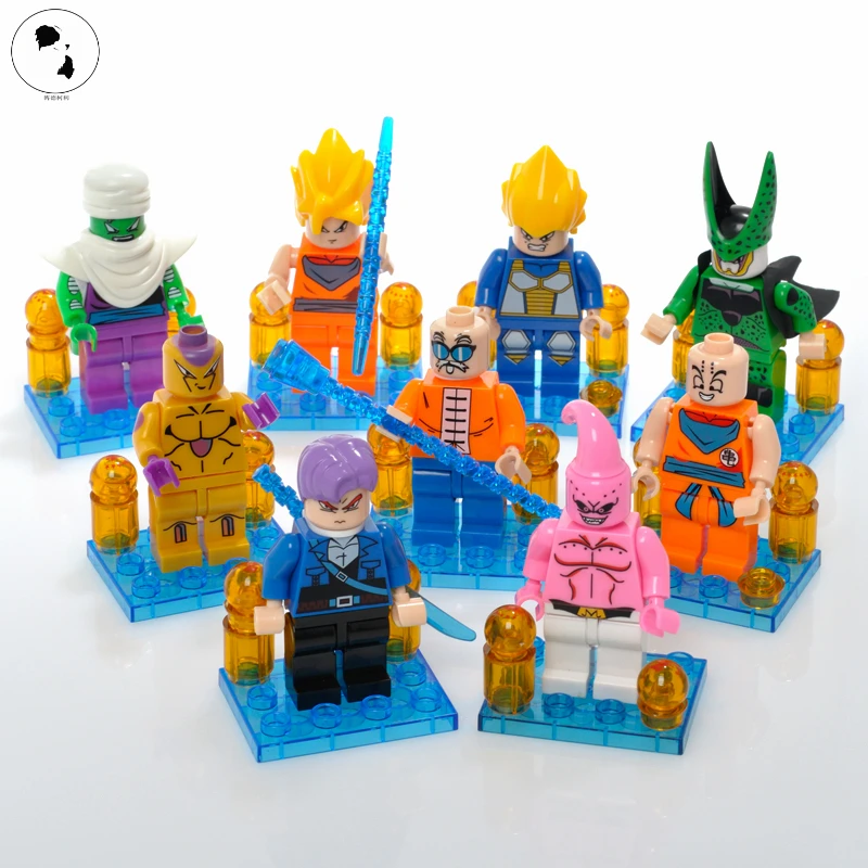 Оригинал 3 5 дюймов 9style figuas Dragon Ball Z игрушка сын Goku vegeta Kuririn Piccolo сотовый пластиковая