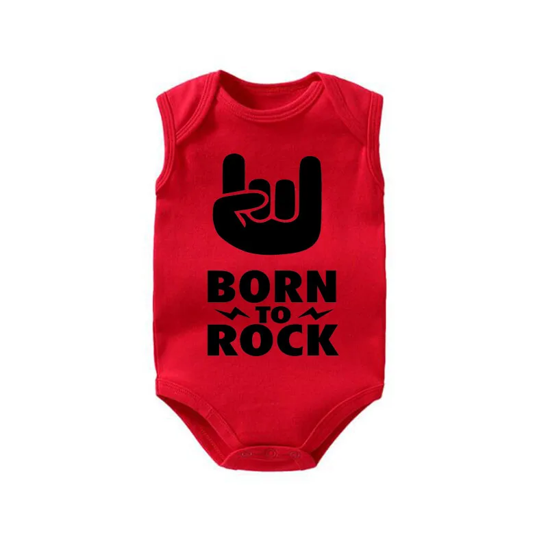 borntorock red Боди для малышей «Born to Rock», хлопковая крутая одежда для малышей, подарок для малышей, альтернатива для малышей, рок-звезда, 0-12 месяцев - Цвет: borntorock red