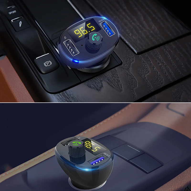 pluseye Bluetooth Handsfree Kit Car FM Transmitter Modulator Dual USB Charging Voltage Detection U Disk Music MP3 Player |