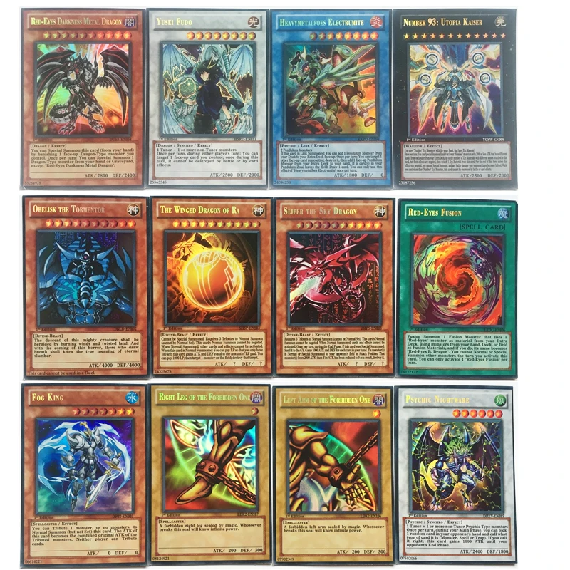 60 шт./компл. английский Yugioh карты с тонкой металлической коробки коллекция карт Yu-Gi-Oh! Игра Бумага карточные игрушки для детей подарок на день рождени