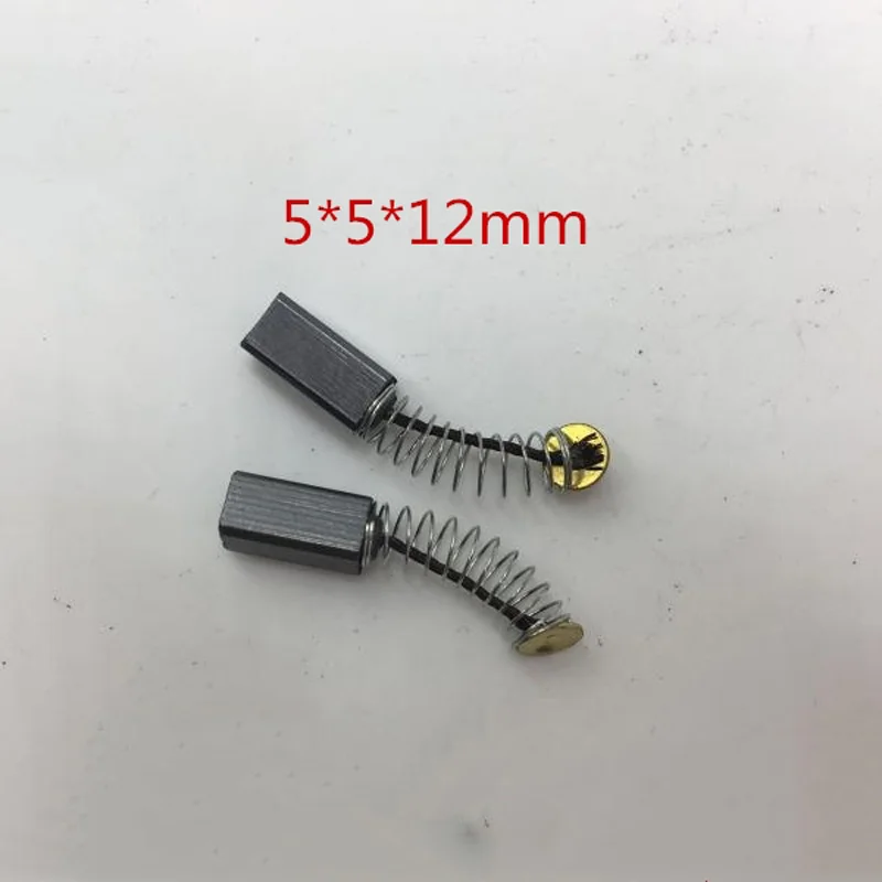 

5pairs 5*5*12mm carbon brush replacement for 3mm electric grinder grinding machine tool good quality